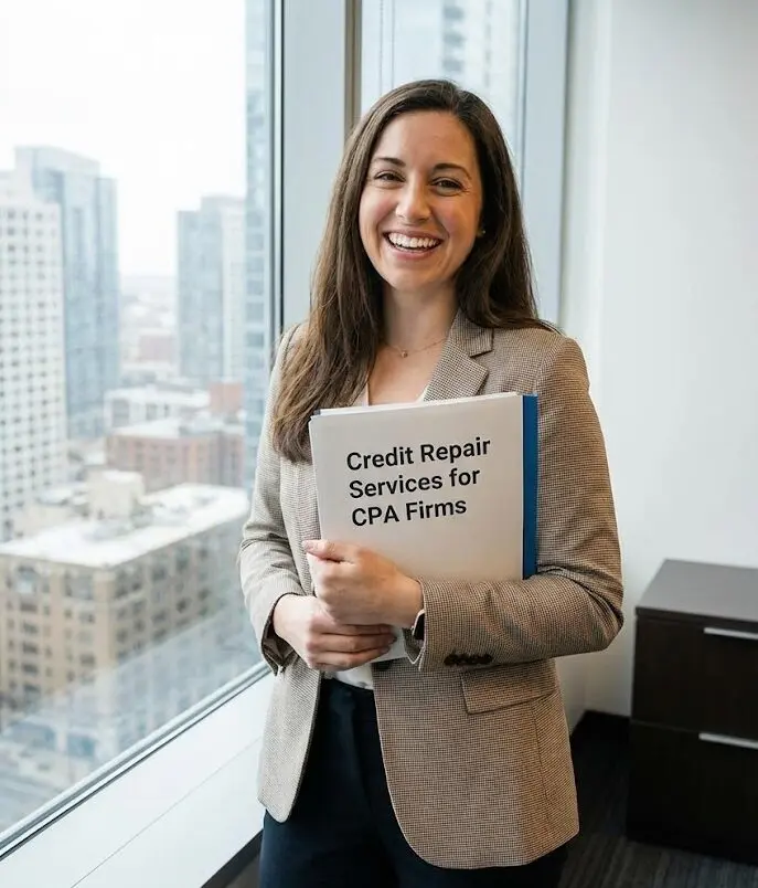 Credit repair for CPA firms helping an accountant support a client's credit goals