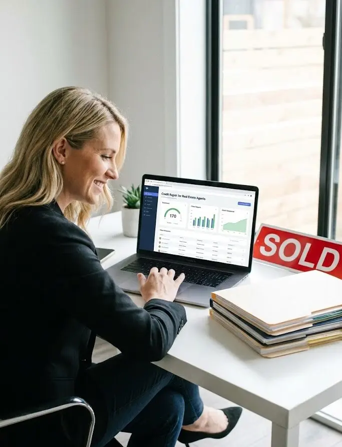 Credit repair for real estate agents helping an agent get a buyer mortgage-ready