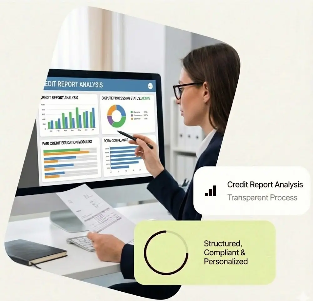 Bull Heroes credit repair experts analyzing a client's credit report