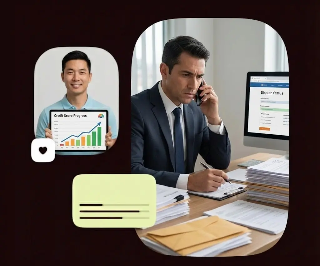 Bull Heroes credit repair process showing six clear steps from evaluation to financial readiness